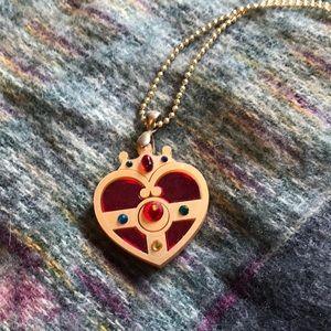 Sailor Moon Moon Cosmic Power Broach Necklace